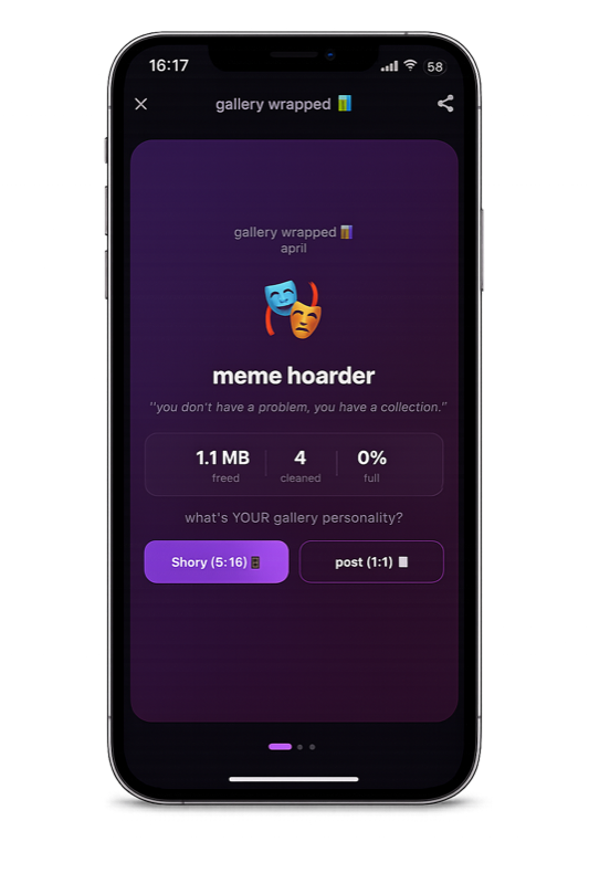 Gallery Wrapped personality reveal